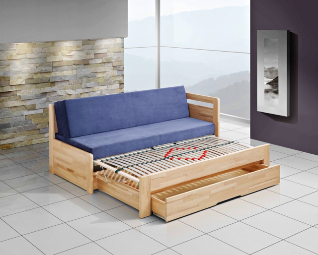 Rozkládací postel MOVE Ortho můžete vybavit lamelovým roštem dle vlastního výběru včetně roštu polohovacího. Díky tomu můžete vytvořit zcela plnohodnotnou postel pro spánek. Po rozložení získáte lehací plochu 180 x 200 cm, což je rozměr standardního dvojlůžka. Postel lze doplnit praktickým úložným prostorem (JMP).