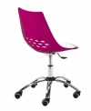 Pracovní židle Jam (Calligaris), podnož na kolečkách, sedák s opěrkou, barevný plast, CORRECT INTERIOR Pracovní židle Jam (Calligaris), podnož na kolečkách, sedák s opěrkou, barevný plast, CORRECT INTERIOR