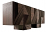 Komoda Stripes (Emmemo-bili), dveře s dekorovanými profily z masivního dřeva, 250 x 50 x 90 cm, cena 259 500 Kč, HOTOVÝ INTERIER.