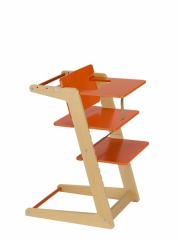 Dětská jídelní židlička Uno (Kettler), polohovatelné opěradlo a opěrka na nohy, přizpůsobení výšky podle výšky stolu, cena 3 490 Kč, KETTLER.
