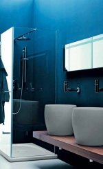 Umyvadlo Tam Tam z kolekce Il Bagno Alessi One (LAUFEN) v nové světle šedé barvě, cena 32 622 Kč, LAUFEN BATHROOM. Umyvadlo Tam Tam z kolekce Il Bagno Alessi One (LAUFEN) v nové světle šedé barvě, cena 32 622 Kč, LAUFEN BATHROOM.
