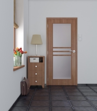 SOLODOOR, model SOLID 2, povrch Fólie Buk