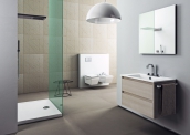 Sanitární keramika z řady Star (Catalano), cena klozetu a bidetu 20 583 Kč/ks, www.designbath.cz.