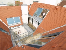 Posuvná střešní okna Solara PERSPEKTIV ve Vídni.