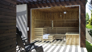 Odpočinek v zahradní sauně