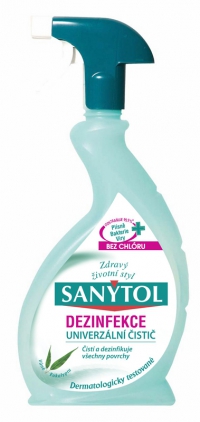 SANYTOL, dezinfekce univerzální čistič, sprej eukalyptus, 500 ml
