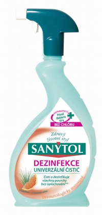 SANYTOL, dezinfekce univerzální čistič, sprej grep, 500 ml