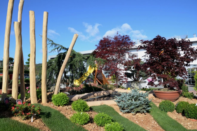 Projekt Zahradní architektury představí na více než 1500 metrech praktické ukázky různých druhů zahrad, zahradního nábytku a dřevěných doplňků do zahrad, které budou v letošním roce rozšířené o prvek vody.
