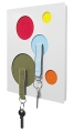 Nástěnný držák na klíče Clote, ocelová deska, zavěšení na suchý zip, 21 x 1,5 x 26 cm, vyrábí Konstantin Slawinski, www.m-life.cz
