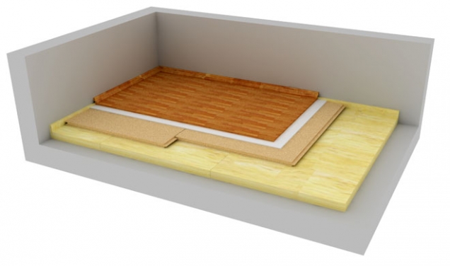 Lehká plovoucí podlaha (ISOVER)