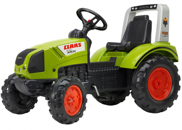 Šlapací traktor, který je mini verzí skutečného traktoru Claas Arion 430 (Zdroj: Mountfield)