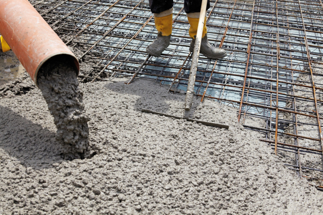 Realizace vylévání betonu