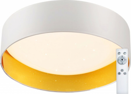 LED stropní svítidlo Top Light Ivona bílo/zlaté s dálkovým ovládáním (zdroj: Hornbach)