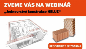 HELUZ zve na webinář „Jednovrstvé konstrukce HELUZ“