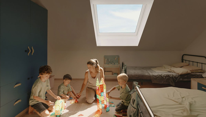 Se střešními okny VELUX získal dům světlo i novou energii