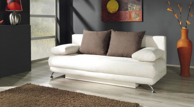 Rozkládací pohovka s úložným prostorem Sun, pružinové jádro, 200 x 80 x 87 cm, výška sedu 45 cm, www.sconto.cz