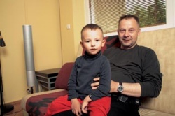 Václav Marhoul se svým nejmladším synem Lukášem