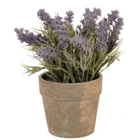 Dekorace levandule v květináči (Clayre &amp; Eef), O 12 cm, výška 26 cm, cena 377 Kč, www.vintage-home.cz