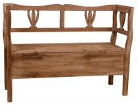 Lavice s úložným prostorem (Clayre Eef), dřevo, 121 x 41 x 88,5 cm, cena 7 551 Kč, www.vintage-home.cz