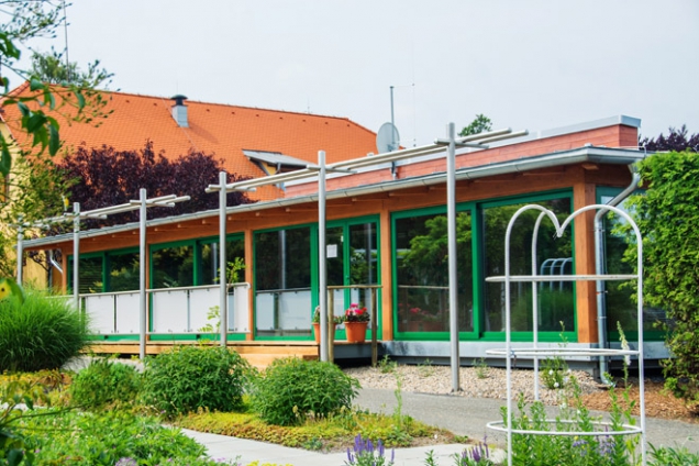 Kavárna v návštěvnickém centru Dendrologické zahrady Průhonice