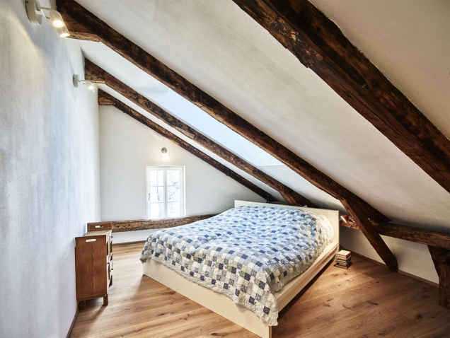 Rekonstrukce památkově chráněného domu v historickém centru Innsbrucku (VELUX)