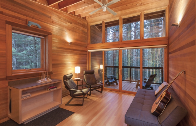 2016 AIA Housing Awards: Chatky v chráněné oblasti Whitetail Woods, Minnesota (Foto: Paul Crosby)
