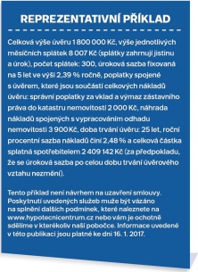 Reprezentativní příklad č. 1
