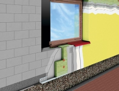 Zateplovací systém THERM beta využívá izolační desky na bázi minerálních vláken. Výhodou je možnost použití i ve výškách nad 22,5 m (STOMIX)