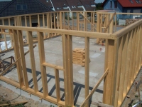 Hotová konstrukce bude obložena OSB deskami