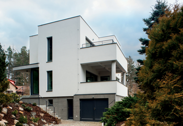 Obnova fasády, Vila Hradec, Stříbrná Skalice (Zdroj: Baumit)