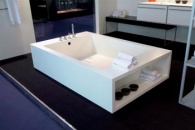 Vana Axia z bílého corianu od italského designéra Lina Codata byla představena letos na veletrhu v Miláně. Tento luxusní výrobek na našem trhu zatím není oceněn, DUPONT