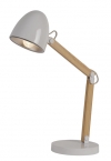 V jejich stylu: Stolní LED lampa Benjy značky Lucide, kov/dřevo, výška 40 až 60 cm, cena 1 777 Kč, www.sterixretro.cz