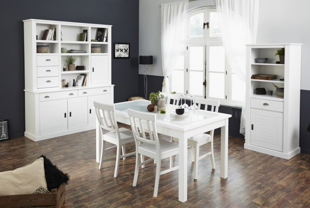 Jídelna Elise se židlemi v klasickém, léty prověřeném designu, masiv, www.nabytek-aldo.cz