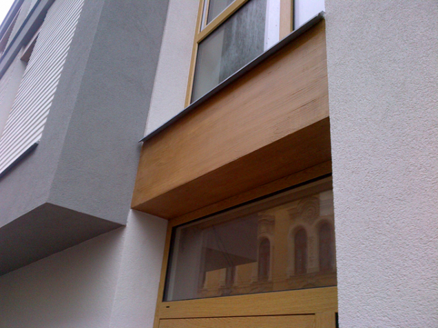 Bytový dům, Fráni Šrámka. Kreativní technika fládrování – DETAIL (Zdroj: Baumit, spol. s r.o.)