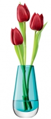 V jejich stylu: Skleněná váza Flower Colour Bud značky LSA, výška 14 cm, www.vasdesign.eu
