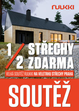 Společnost Ruukki připravila pro letošní ročník veletrhu Střechy Praha vedle pestré expozice také soutěž o polovinu střechy zdarma. Opravdu kvalitní střešní krytiny skoro vybízí k tomu, aby si na ně člověk sáhl. Přijďte se dotknout střech z naší nabídky, mezi kterými nebude chybět Classic, Adamante, Monterrey, Decorrey Grand, Finnera, okapový systém SIBA a také novinka maloformátová střešní krytina Hyygge. Veletrh se uskuteční již tradičně v areálu PVA Expo Praha Letňany ve dnech od 7. do 9. února 2019. (Zdroj: RUUKKI)