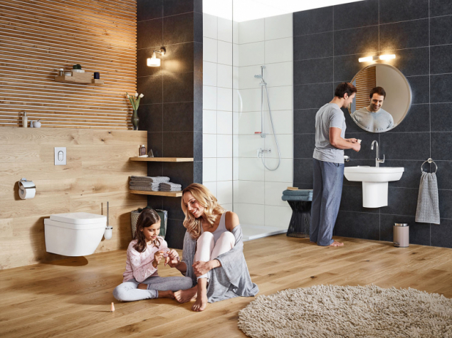 Kuchyňské i koupelnové baterie Grohe Eurosmart díky své konstrukci zaručují plynulou regulaci tekoucí vody a díky technologii EcoJoy sníží průtok na 5,7 litru za minutu (GROHE)