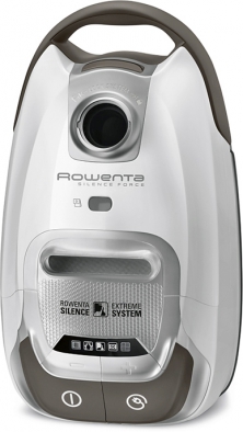 Vysavač Rowenta Silence Force Extreme RO6477EA AAAA prokázal účinnost vysávání na kobercích i tvrdých podlahách. Disponuje spolehlivou filtrací, elektronickou regulací sací síly, indikátorem výměny sáčků a navijákem napájecího kabelu. Cena 7 499 Kč
