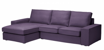 2místná pohovka a lenoška ze série Kivik, 11 barev potahů, š. 280 cm, cena 19 490 Kč, www.ikea.cz