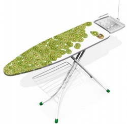 Žehlicí prkno Prestige, paropropustná žehlicí deska, rozměr 122 x 38 cm, různé potahy, cena 794 Kč, www.happyhobby.cz