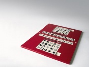 Haptická hra Tekamo vznikla v rámci projektu Design do tmy, design Jaroslav Juřica (2004). Je novou hrou na principu pexesa a obrazových skládaček pro děti od čtyř let. Motivy v hracím poli se dají zamíchat. Čerpají ze studií značkových kódů - tyflopiktogramů, tyflografické stavebnice a z informací od respondentů z brněnského tyflocentra. Materiál - tvrzený polystyren, barva červená, slonová kost, rozměry (složeno) 267 (534) x 420 x 24 (12) mm, prototyp