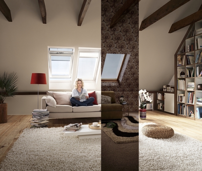 Do budov v hlučných lokalitách jsou zase vhodná střešní okna VELUX s dvojsklem 60 proti hluku a přehřívání.