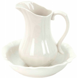 Džbán a mísa z glazované keramiky (Clayre &amp; Eef), cena 1 033 Kč, www.vintage-home.cz