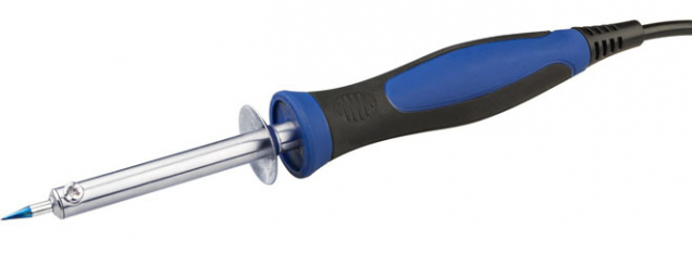  Elektrická páječka LUX, 30 W. Po krátkém zahřívání trvajícím 120 sekund má pracovní teplotu od 250 °C až do max. 414 °C. Cena 429 Kč 