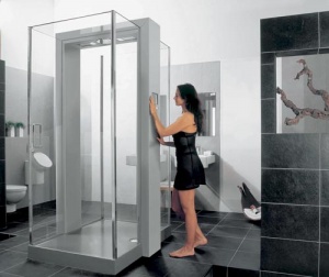 Parní kabina Aquagate (VILLEROY and BOCH), rozměry 90 x 100 cm nebo 130 x 100 cm, cena menší 584 413 Kč, cena větší 623 636 Kč, KREINER EXKLUSIV