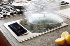 Elektrický pařák Cooktop IS 15 (WOLF) se skleněnou poklicí, cena od 71 400 Kč, ABITARE