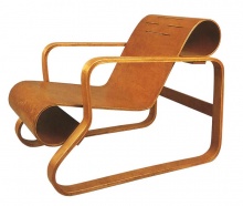 Židle Paimio, model no. 41, design Alvar Aalto pro firmu Huonekalu-ja Rakennustyötehdas, 1930-1931