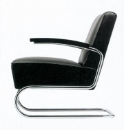 Křesílko S411 firmy Thonet, design Mart Stam, 1932