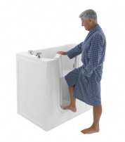 Vana Plymouth (GAINSBOROUGH) s pravým nebo levým otvíráním dvířek, ergonomickým sedátkem, protiskluzovým povrchem, cena od 85 000 Kč, GAINSBOROUGH BATHROOMS
