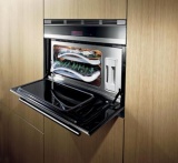 Vestavná parní trouba HB24D561 (BOSCH), beztlakové vaření v páře při 90 až 100°C, 2 programy - vaření s párou, vaření hluboce zmrazených potravin, nerezový varný prostor 26 l, dětská pojistka, zásobník na vodu, cena 31 120 Kč, BSH - DOMÁCÍ SPOTŘEBIČE